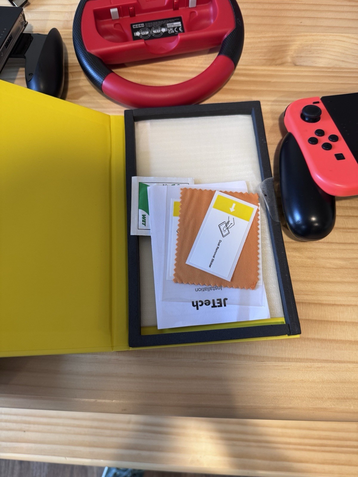 Nintendo Switch OLED White Bundle – 4 Joy-Cons, 128GB SD, Case, 2 Chargers