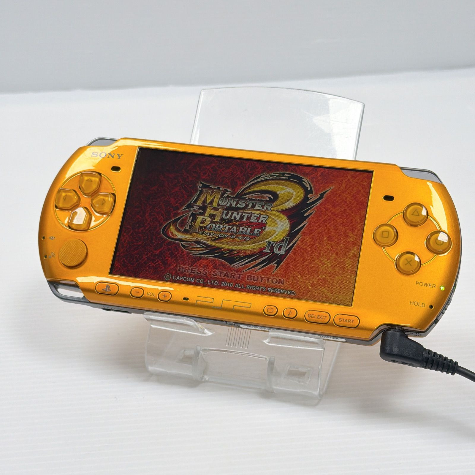 Sony PSP 3000 Bright Yellow Console PSP-3000 Tested w/ 128MB Card JP