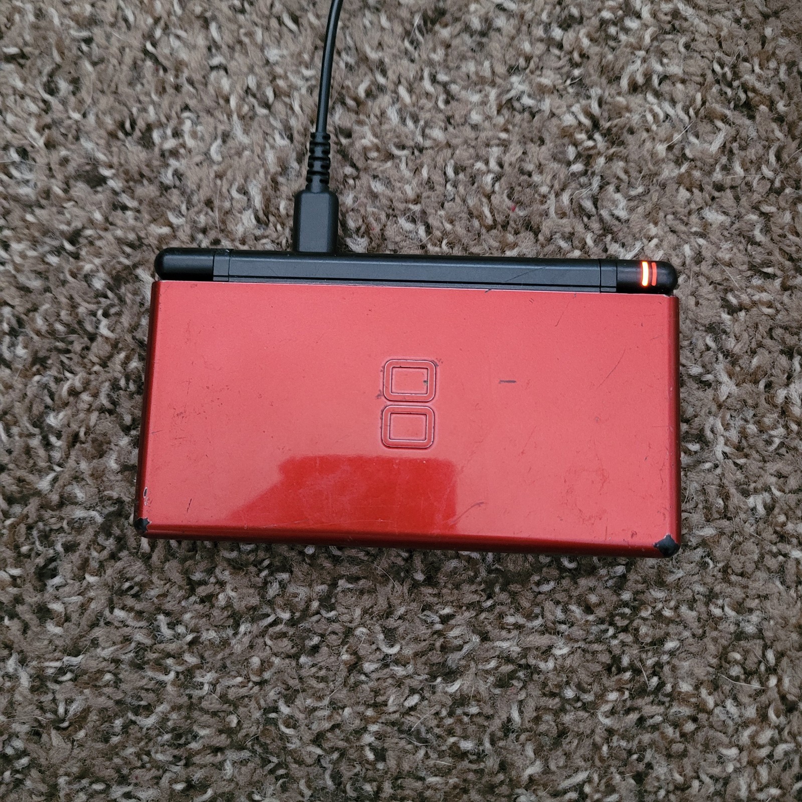 Nintendo DS Lite, Red/Black, For Parts Only, Charges But Won’t Turn On, USG-001