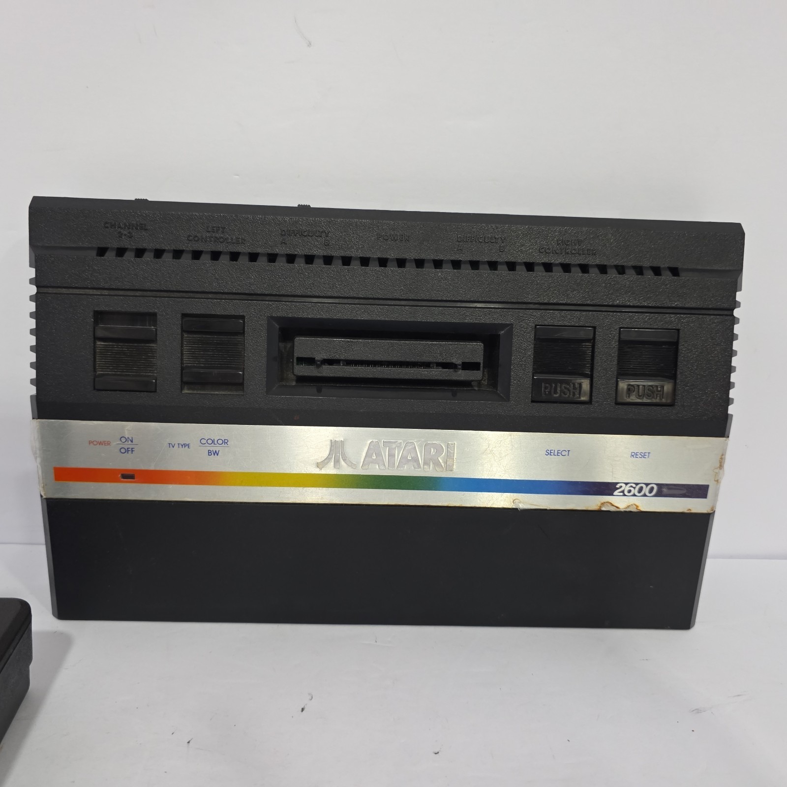 Vintage Atari 2600 Jr. Rainbow Game Console And Joystick Untested