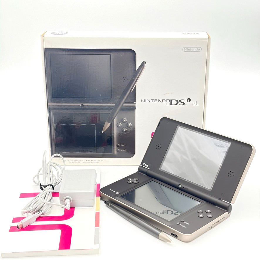 Nintendo DSi XL LL Dark Brown Console w/Box Japanese Version Complete CIB