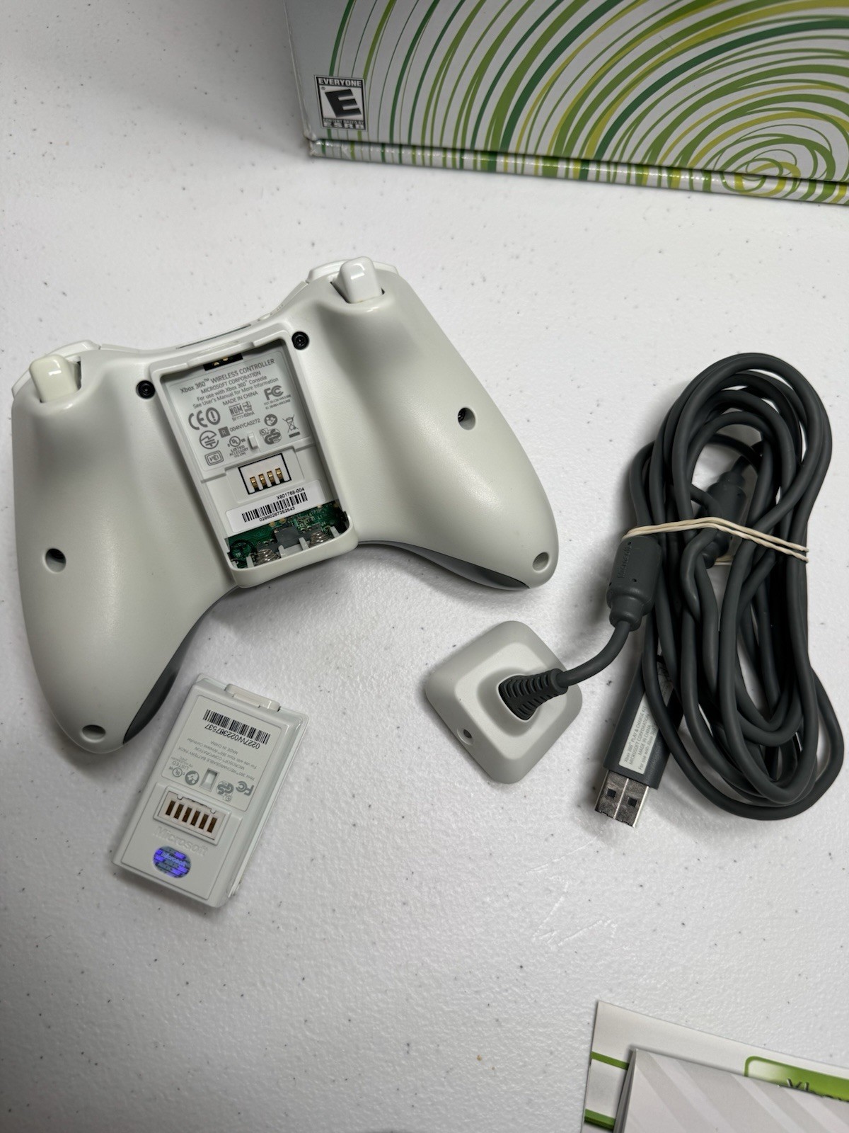 Xbox 360 20gb Console W/ Cables, Controller, Headset, Media Remote Great Cond