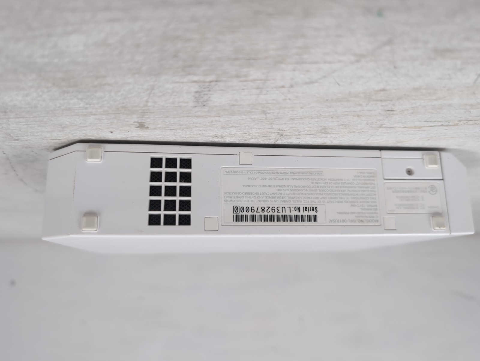 Nintendo Wii RVL-001 White Console Bundle With Cables And Sensor [Tested]