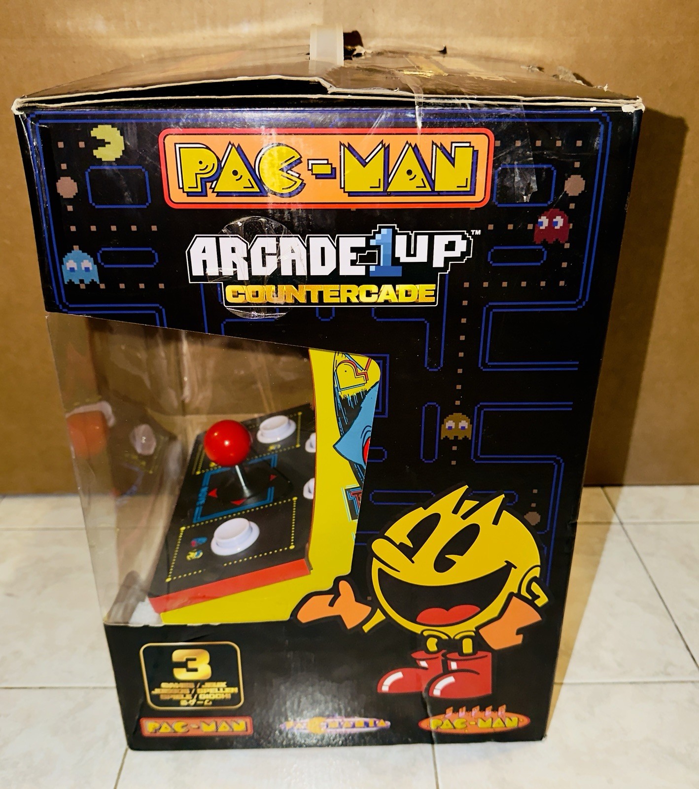 Arcade1Up Countercade – PAC-MAN – With Original Box – SEE PHOTOS