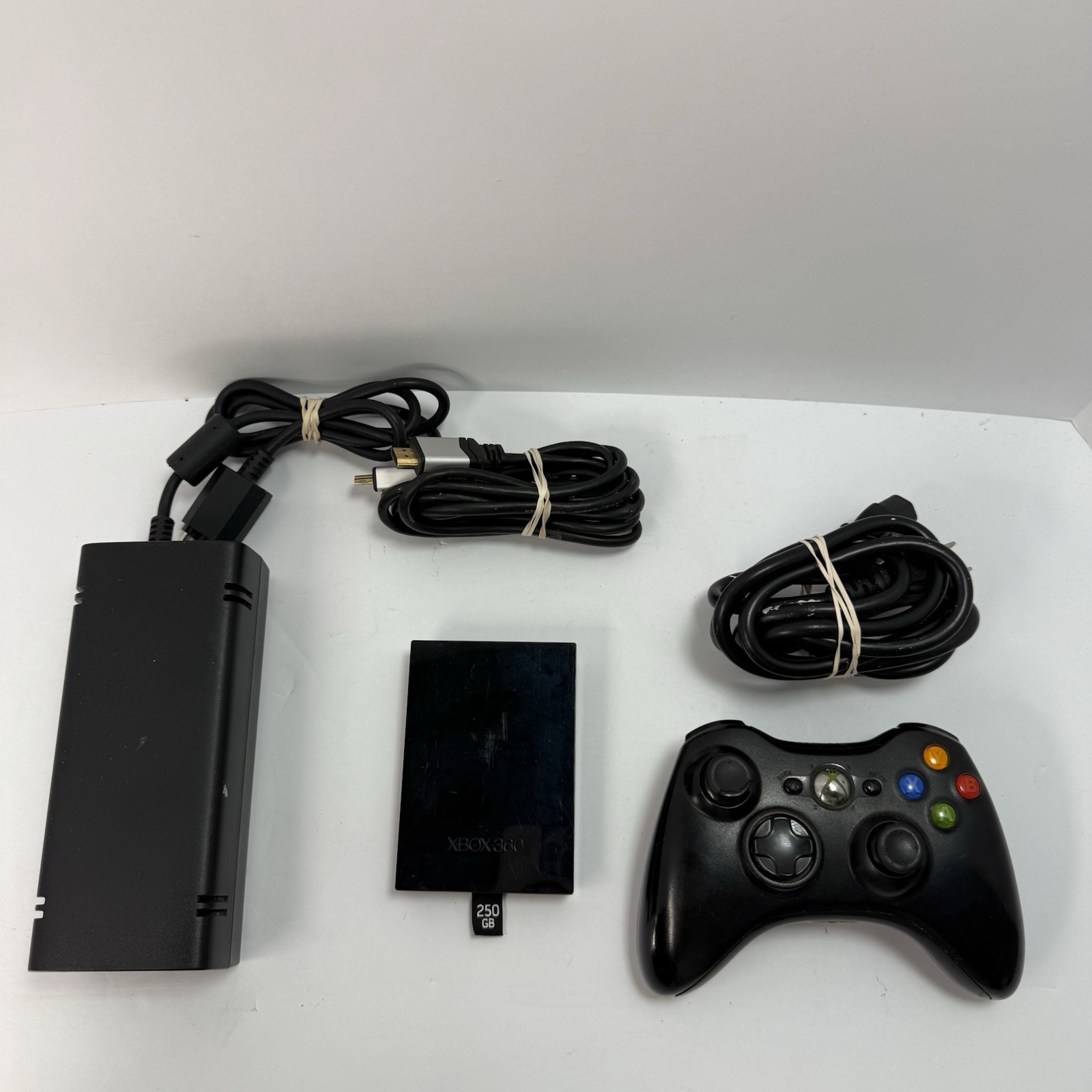 Microsoft Xbox 360 Black S 250GB Console Bundle w 5 🔥Games -Midnight Club, Halo