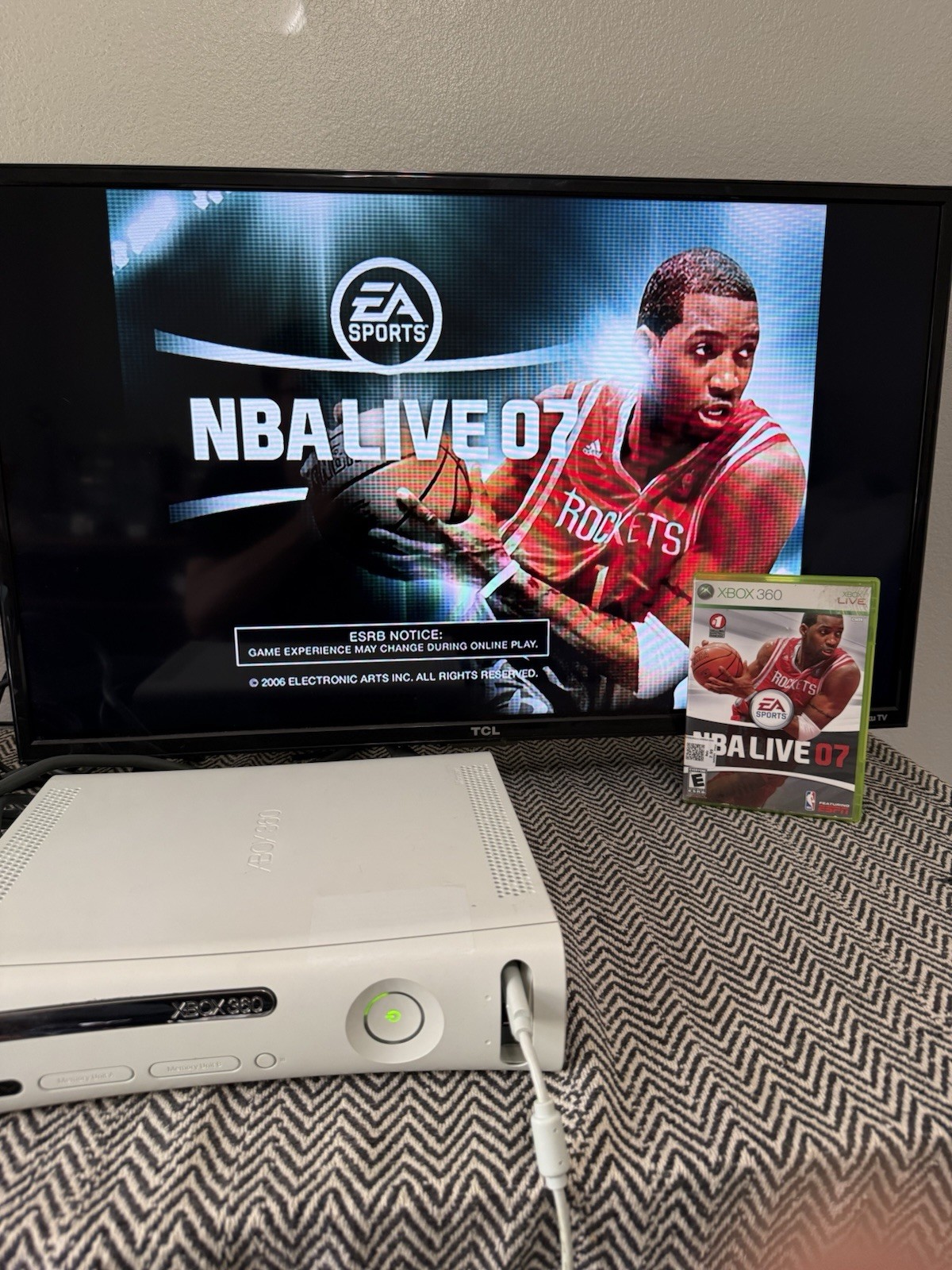 Xbox 360 White Console w/ Wired Controller, Cords & 15 Games Tested!