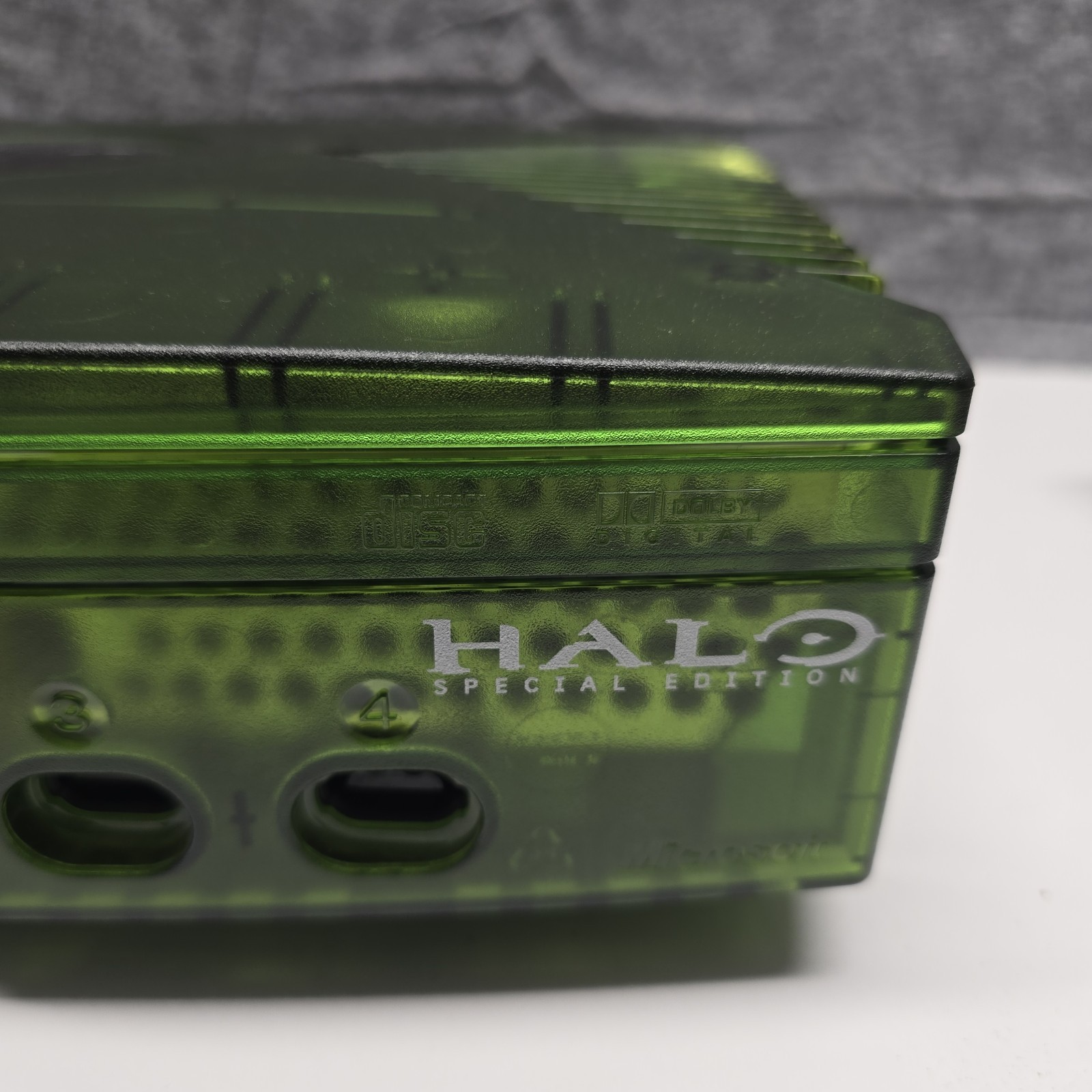 Microsoft Xbox Halo Special Edition Green Console Only Tested Working 2004