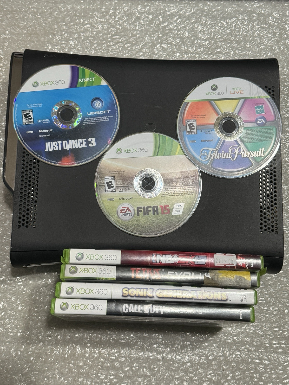 XBOX 360 120GB and Games Bundle Lot 7 Total * Please Read*