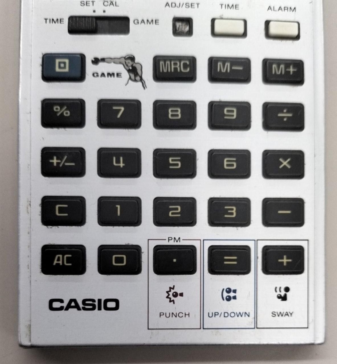 CASIO BG-15 Boxing Game with Calculator Retro Vintage Used