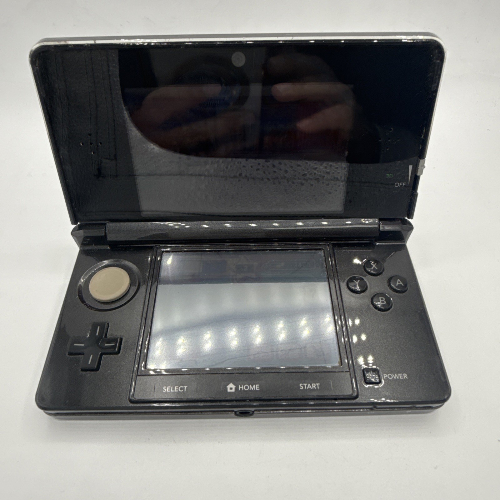 Nintendo 3DS Console Bundle Black Gray: Charger, Dock, SD Card, 3 Games