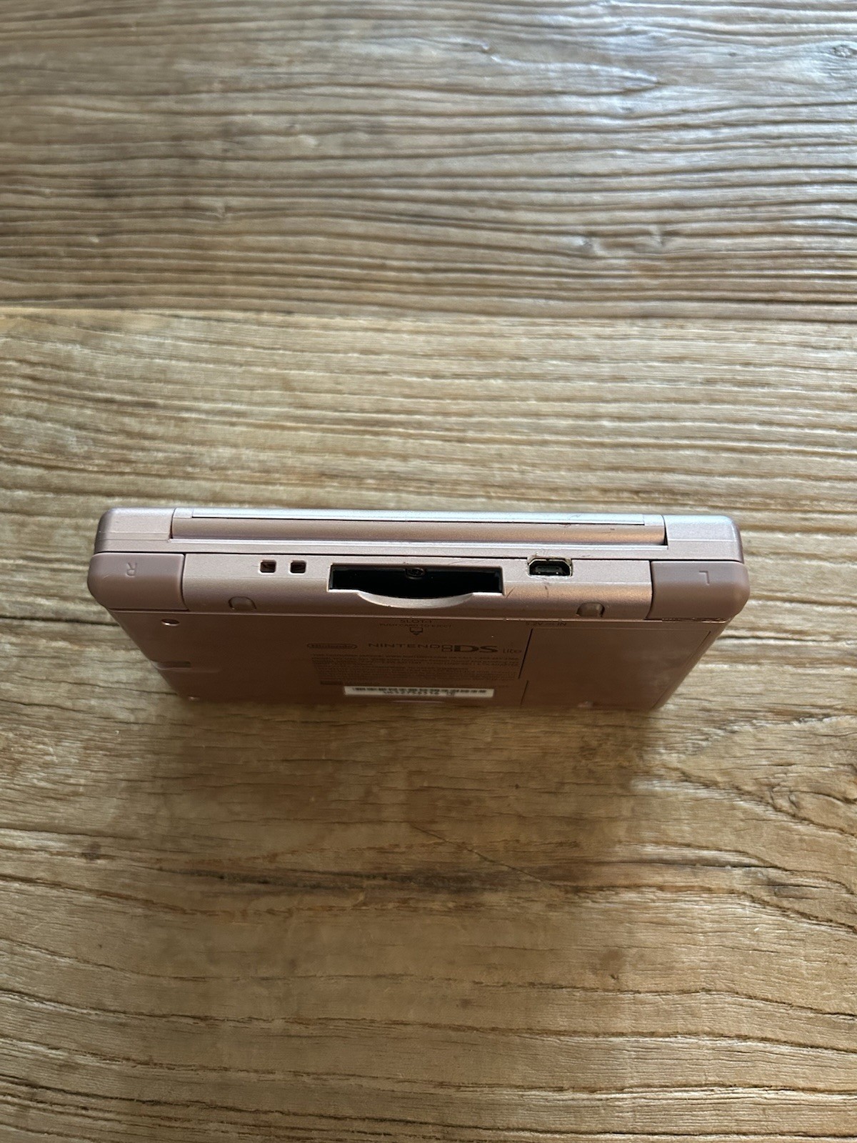 Nintendo DS Lite Metallic Rose Gold / Pink Handheld not tested case included