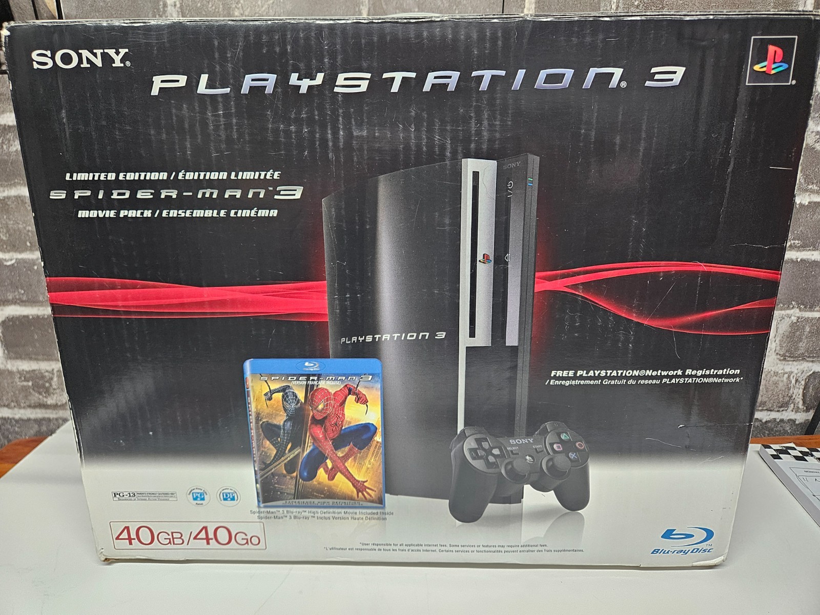 Sony PlayStation 3 40GB Spider-Man 3 Limited Edition CECHG01 CIB + Games