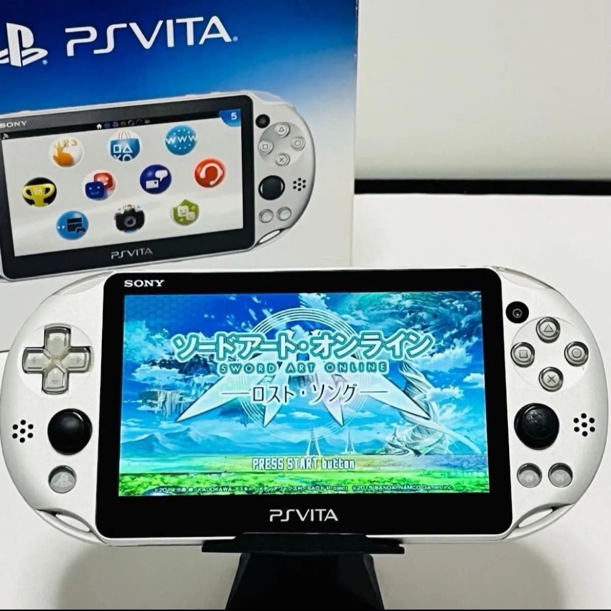Excellent SONY PlayStation PS Vita Wi-Fi PCH-2000 Silver Console Tested