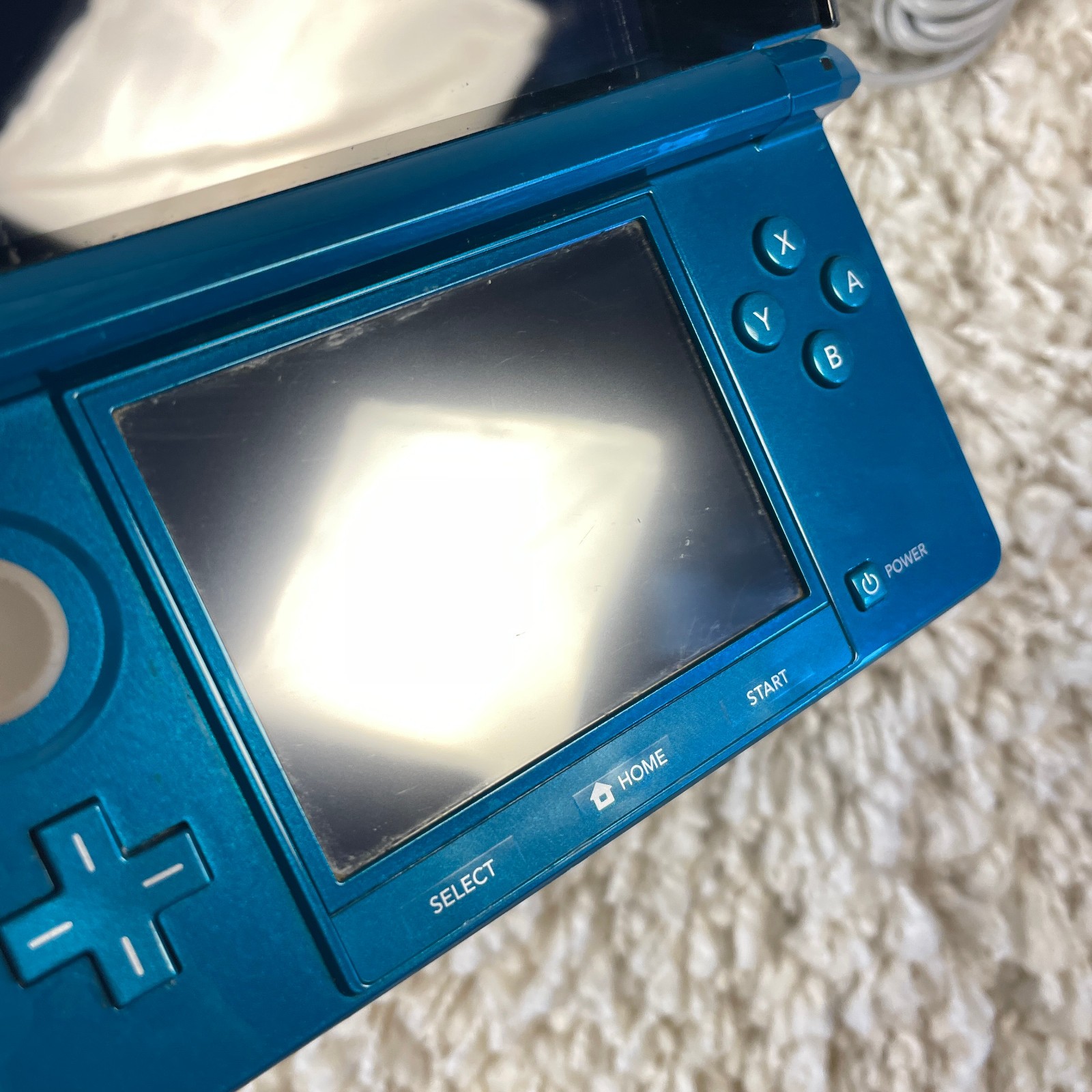 Nintendo 3DS Aqua Blue Handheld Handheld Console System CTR-001 Tested
