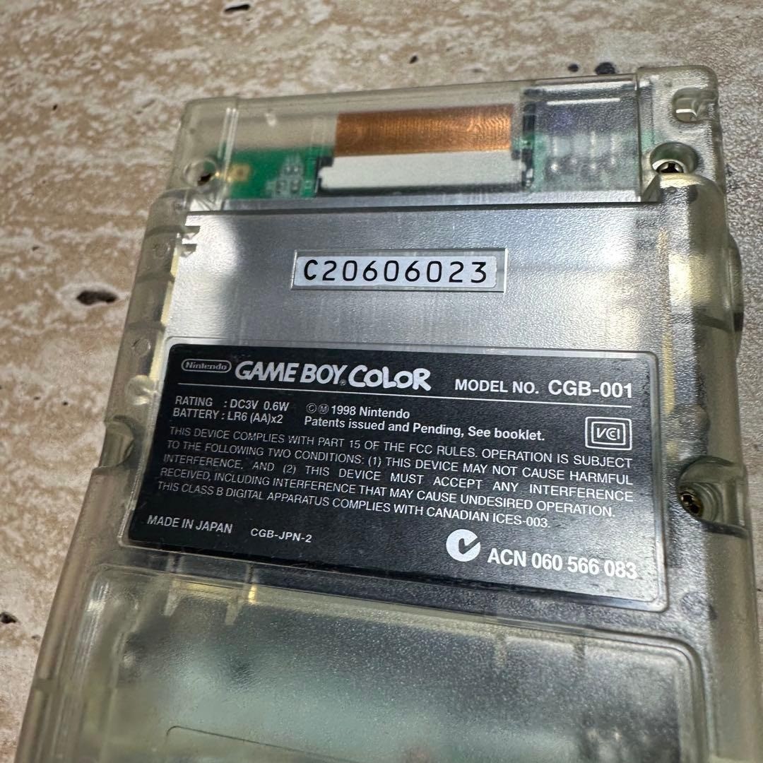 Nintendo Game Boy Color Clear Console Boxed Tested Working Near Mint 6632