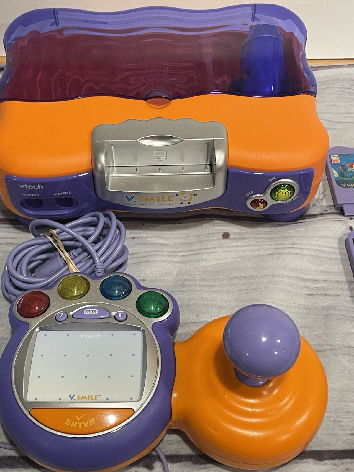 Vetch System LOT W/1 Controller and 10 Games (V Tech V.Smile) Disney Works READ!