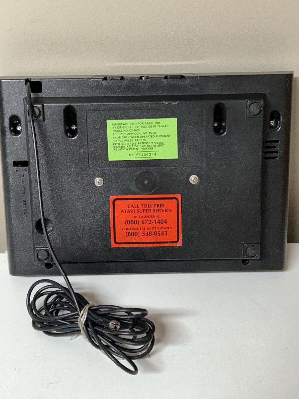 Atari CX-2600 Six Switch Video Game Console Only FOR PARTS OR REPAIR READ !!!