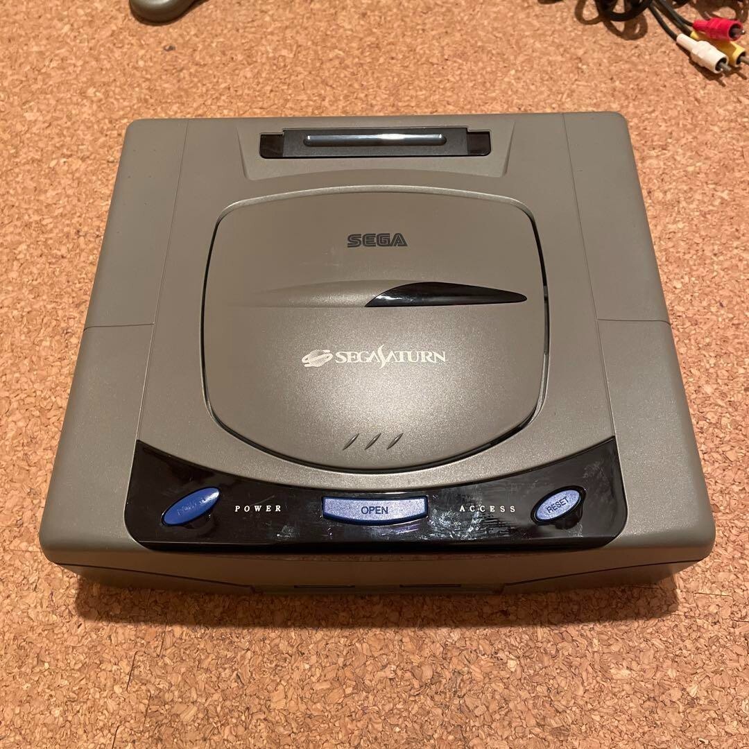 SEGA SATURN HST-3200 Gray Game Console Controller Region Japan