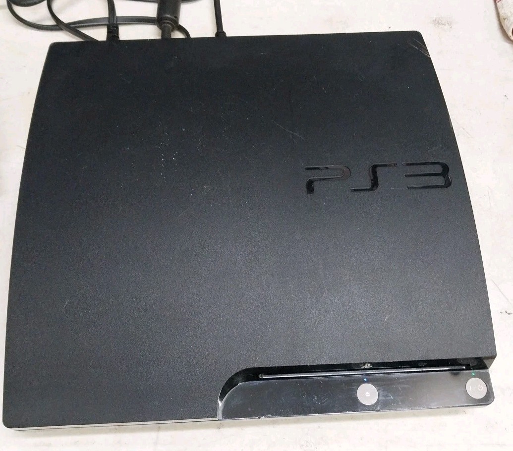 Sony PlayStation 3 Slim PS3 120GB Console w/1 OEM Controller 5 Games Please Read