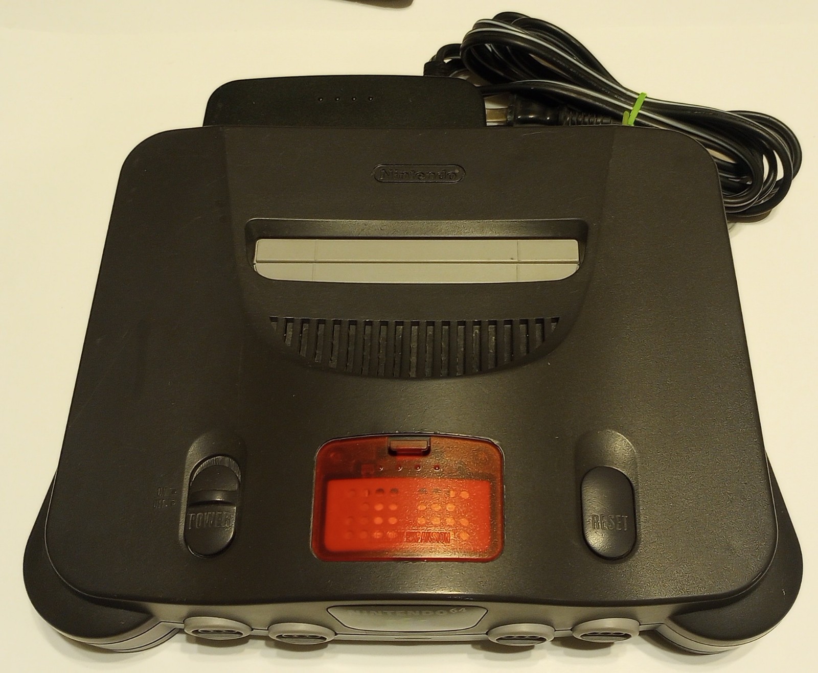 Nintendo 64 N64 Black Console NUS -001 USA Tested 2 Controllers Expansion Pak