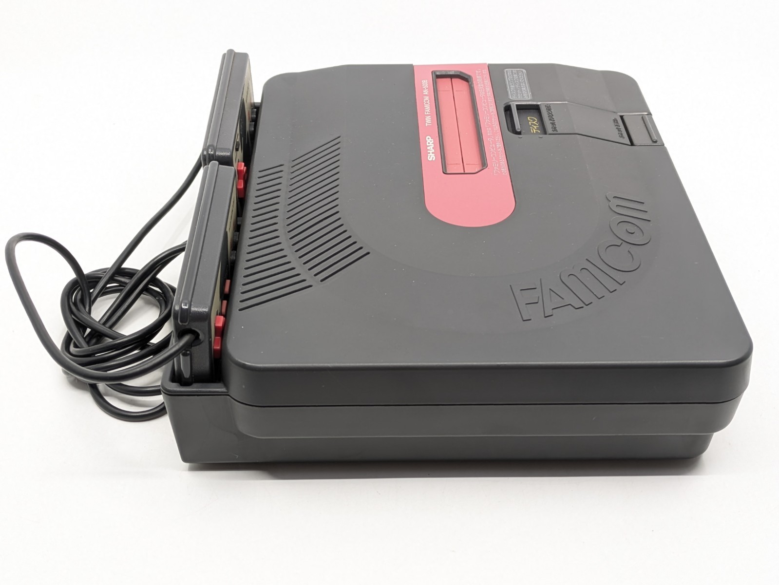 Sharp Twin Famicom AN-500B Black/Red | New Belt | Fully Tested 5 Games