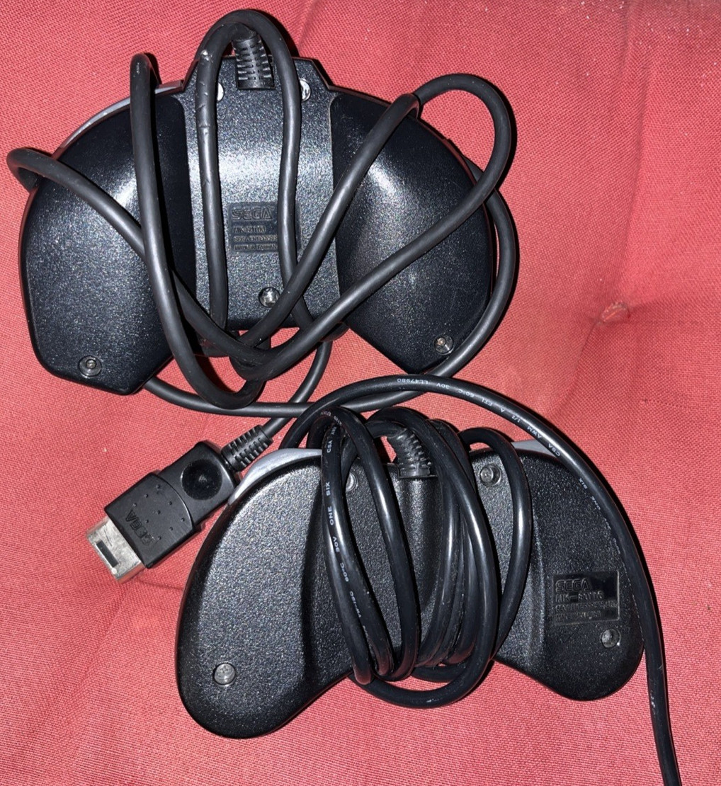 Sega Saturn MK-80000A, Controller, Not For Resale Games & Arcade Gun – TESTED