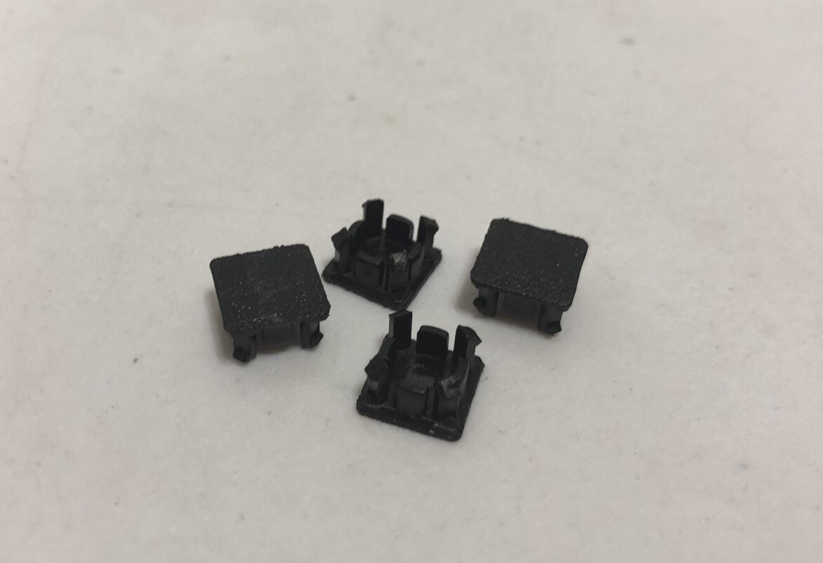 Full Rubber Feet / Plastic Screws Cap Kit For PS3 Slim – Black 9 Pieces