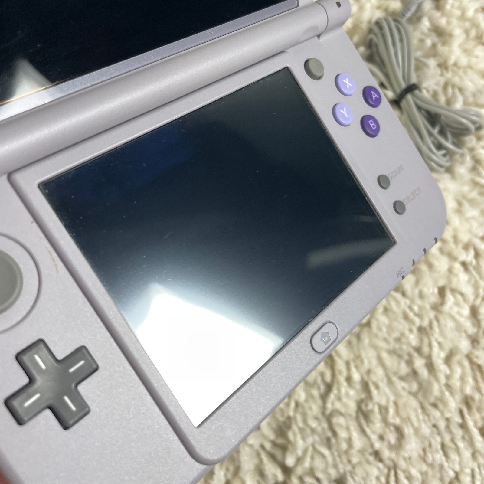 Nintendo New 3DS XL Super Nintendo SNES Edition Gray Purple NTSC RED-001 Tested