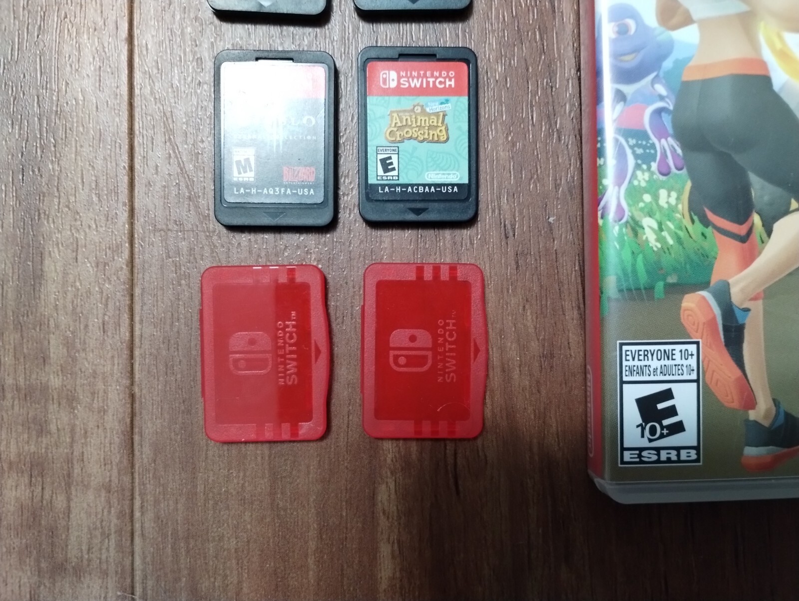 Nintendo Switch Console and games, carrier, Ring Fit, extra controllers