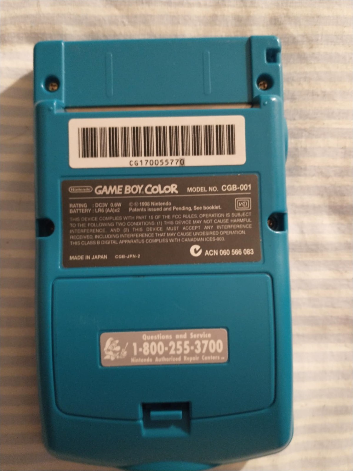 Nintendo Game Boy Color Handheld Game Console – Teal