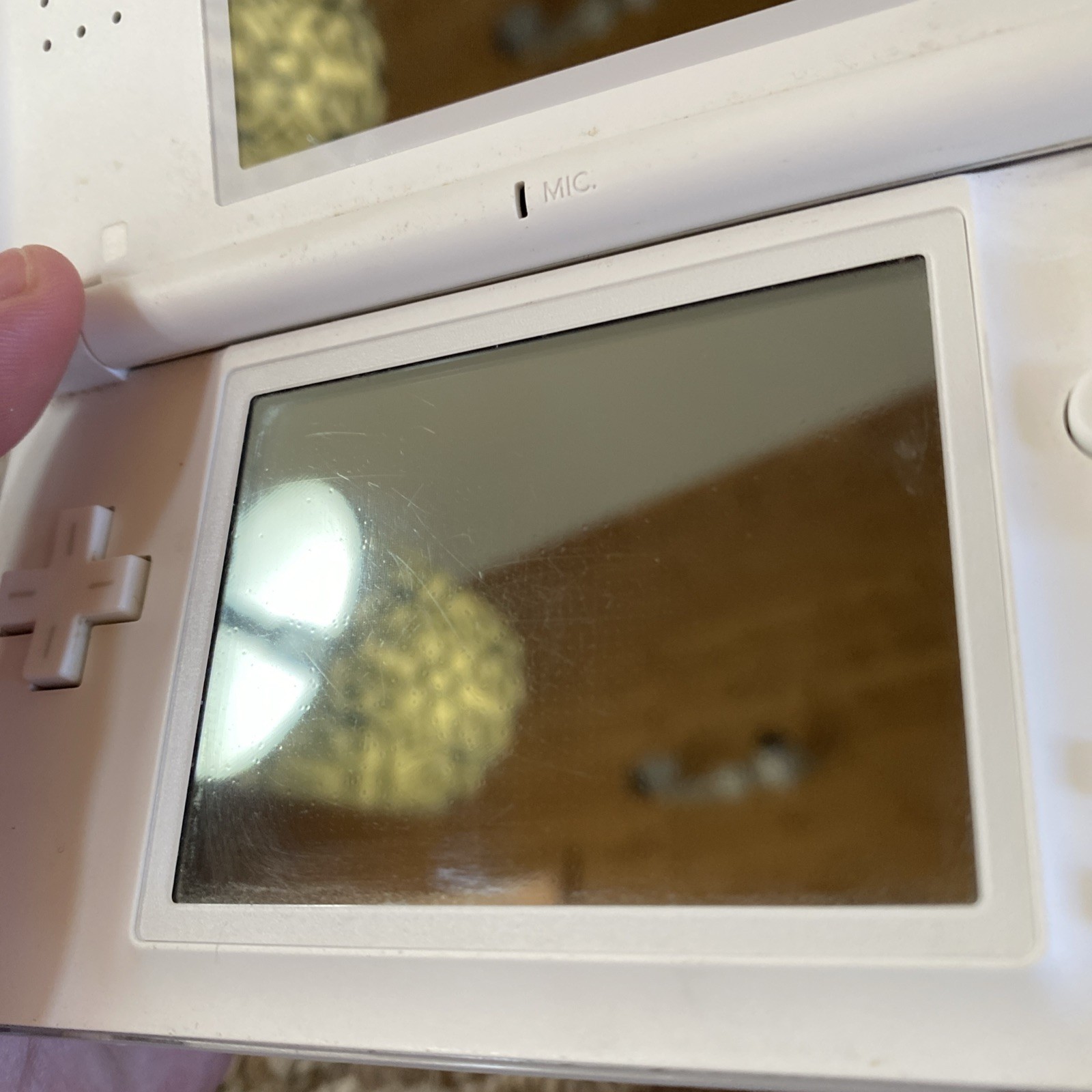 NICE Nintendo DS Lite USG-001 Polar White w/stylus charger gba dust cover OEM