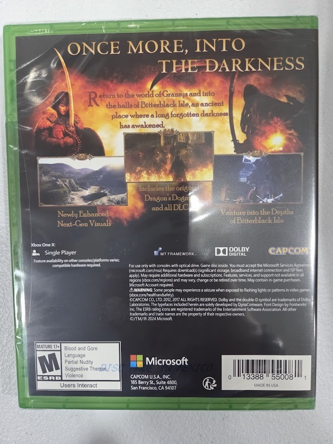 Dragon’s Dogma: Dark Arisen Xbox One Brand New Game Special (2017 Action)