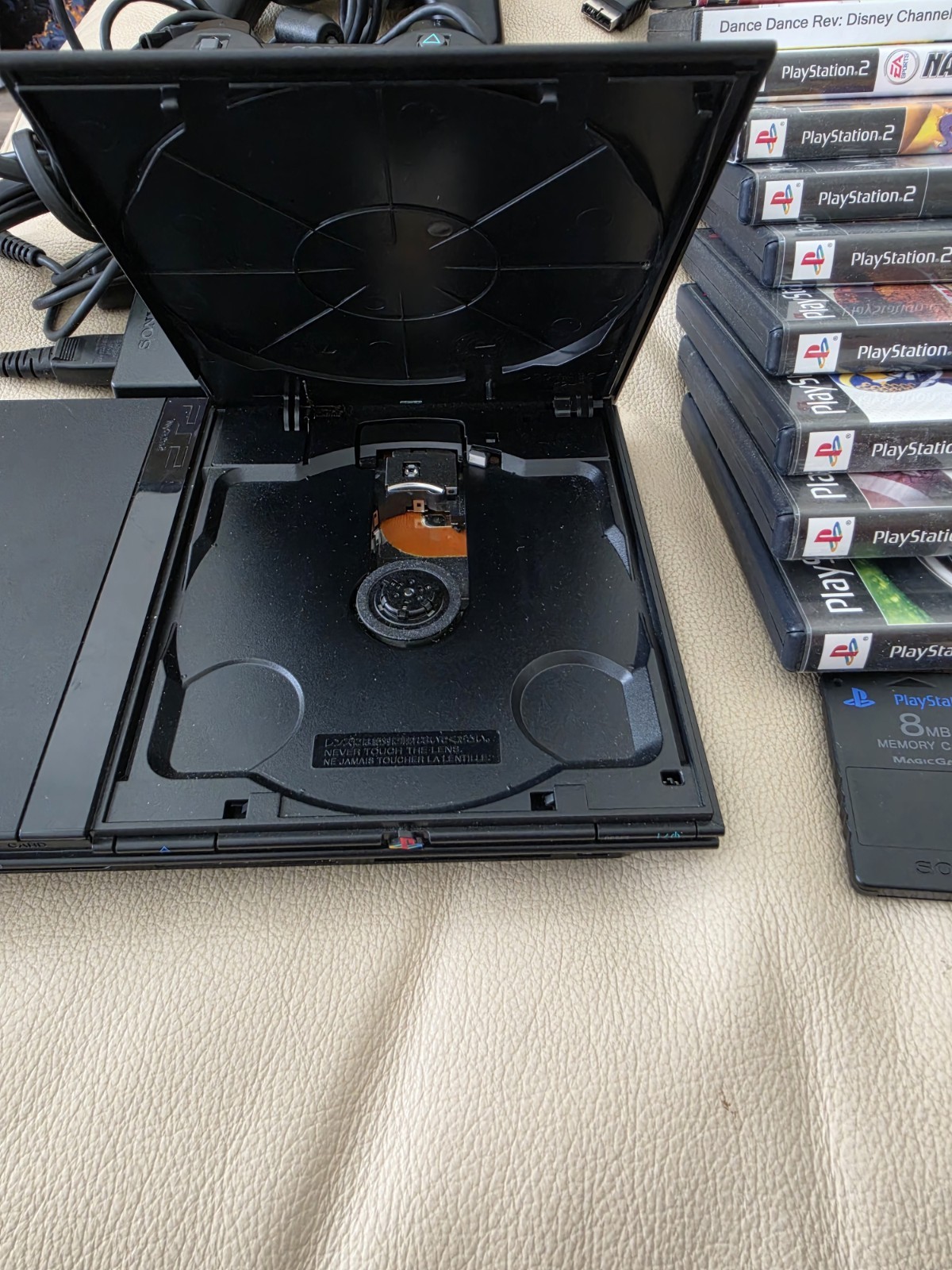 Sony PlayStation 2 PS2 Slim Console Bundle SCPH-70012 w/ 10 Games WORKING GREAT!
