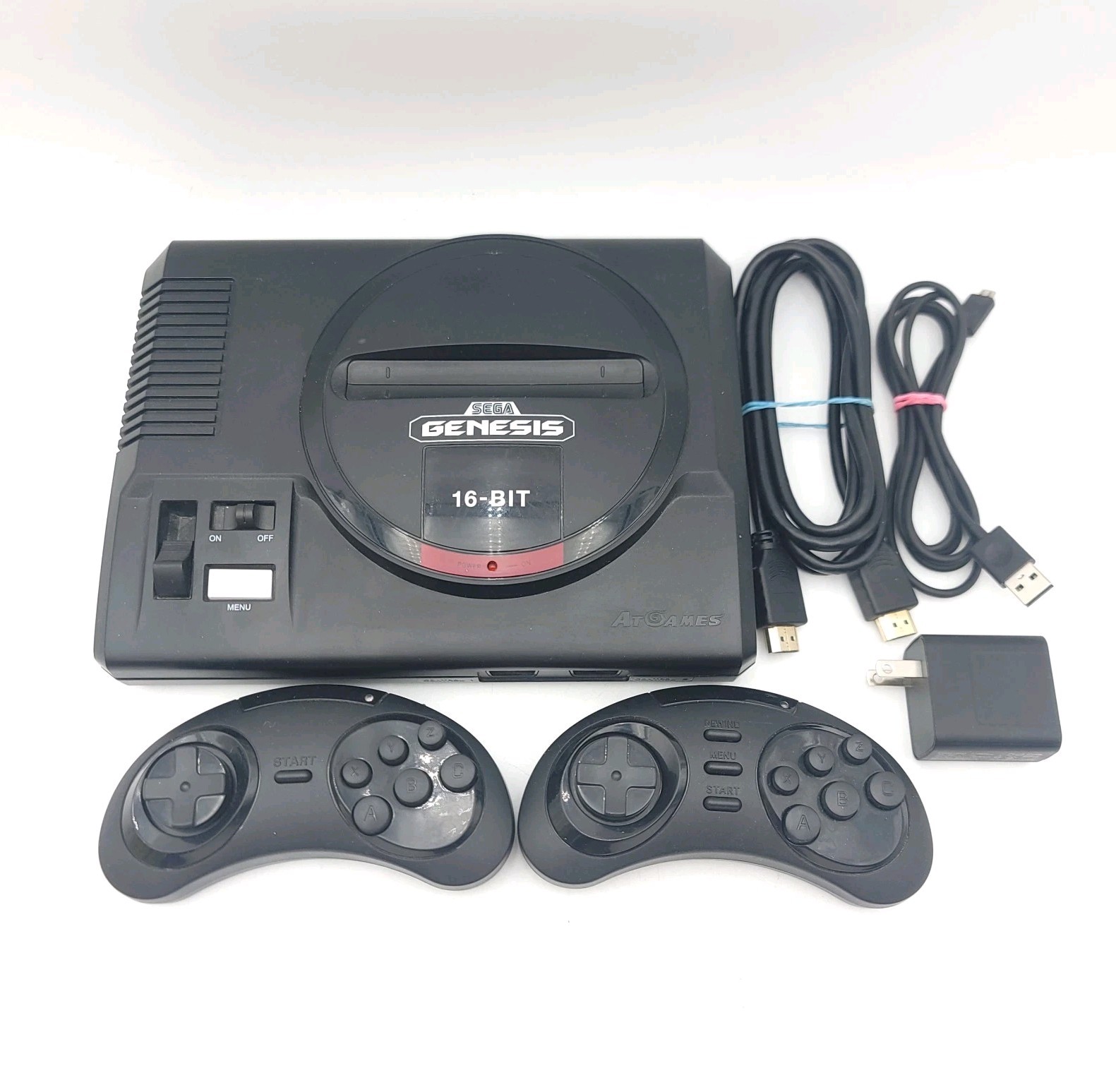 Sega Genesis Flashback AtGames 16 Bit Game Console FB3680 w/ 2 Controllers, HDMI