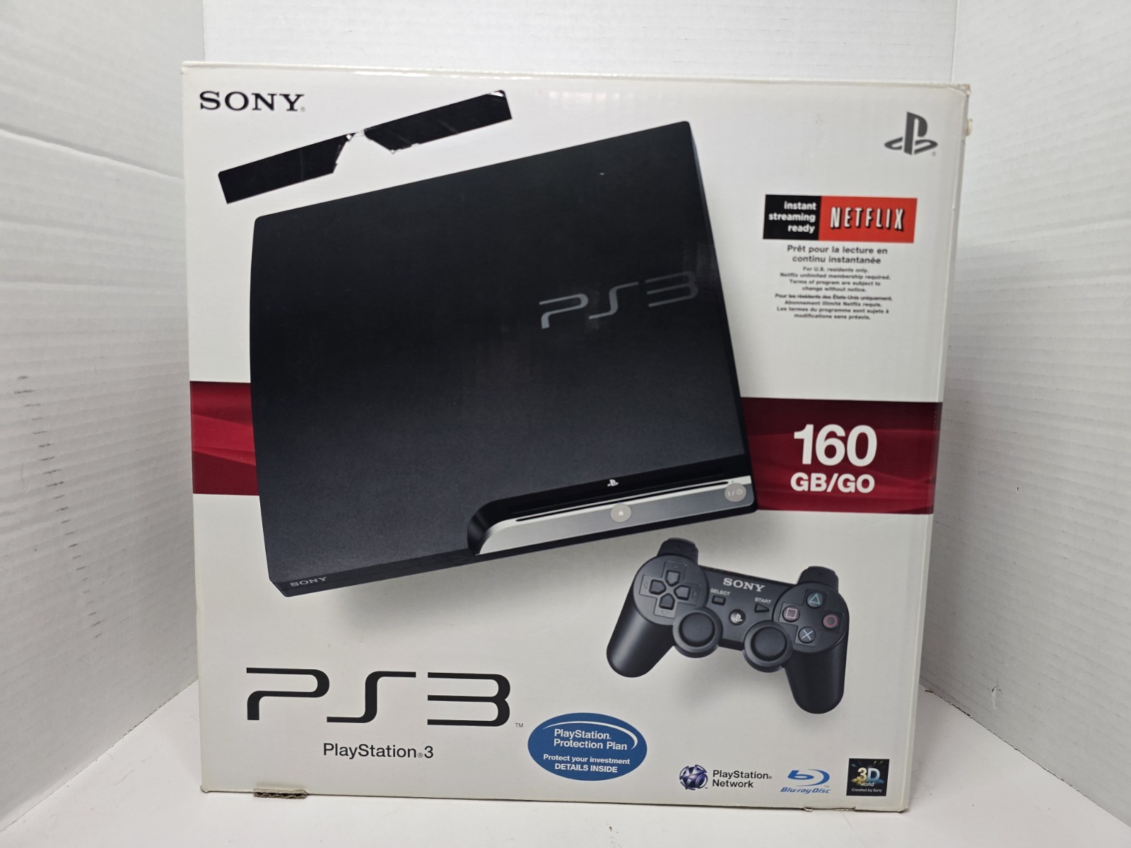 Sony PlayStation 3 PS3 Slim CECH-2501A 160GB Console w/ OEM DualShock 3 FW 4.66