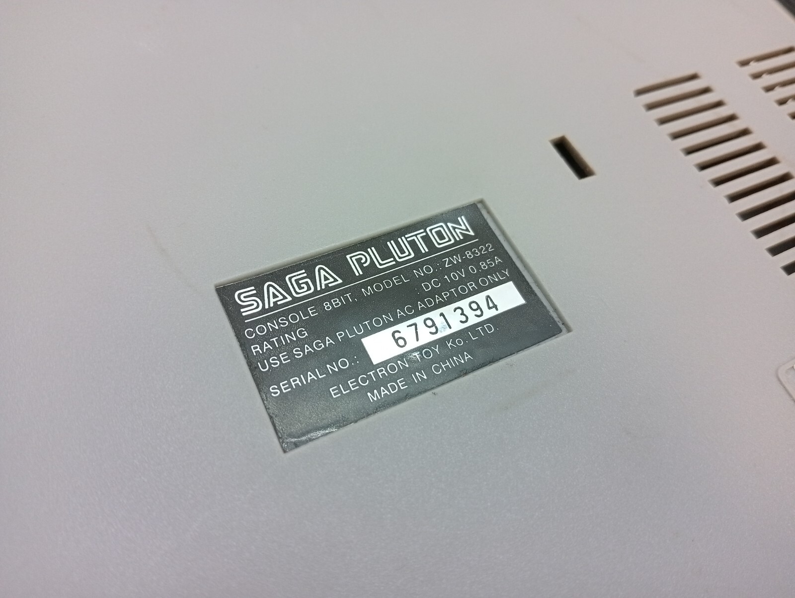 Sega Pluton 8 bit Vintage Video Game Console Rare Collectible China