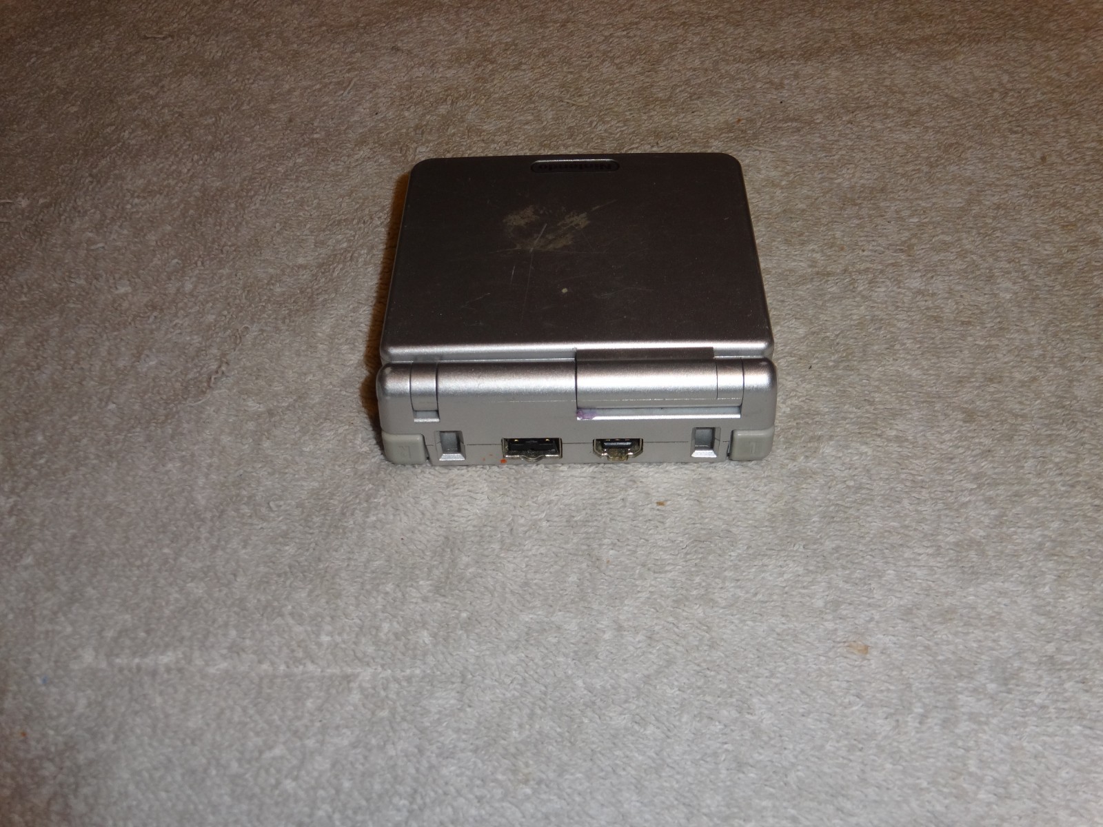 LOT OF 2 Nintendo Gameboy Advance SP bundle Metal Silver Handheld untested WOW!!