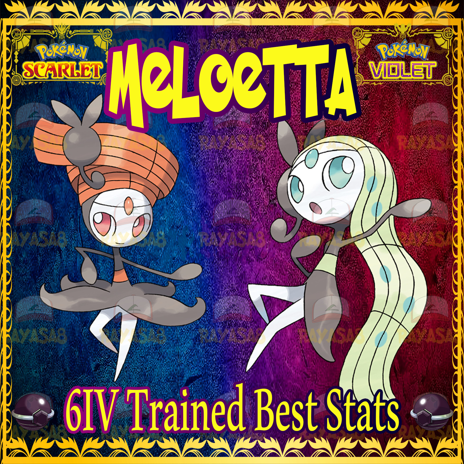 🌟Meloetta Event Best Stats Pokemon Scarlet and Violet Home🌟