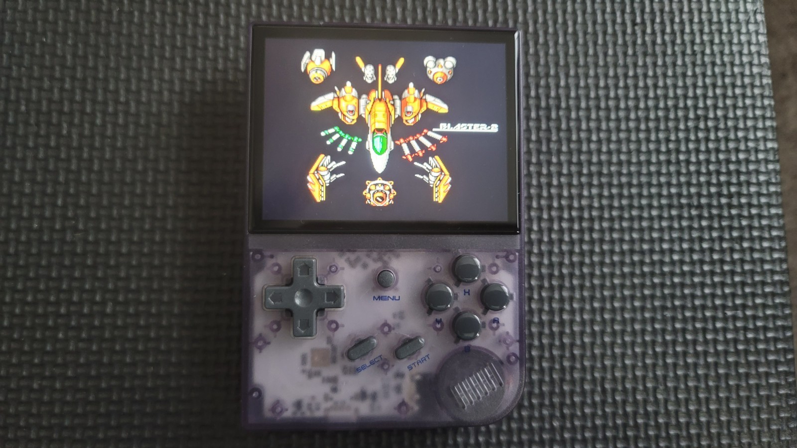 ANBERNIC RG35XX (TRANSPARENT PURPLE) GARLIC OS (16GB GAME CARD) EXTRAS (GXRG)