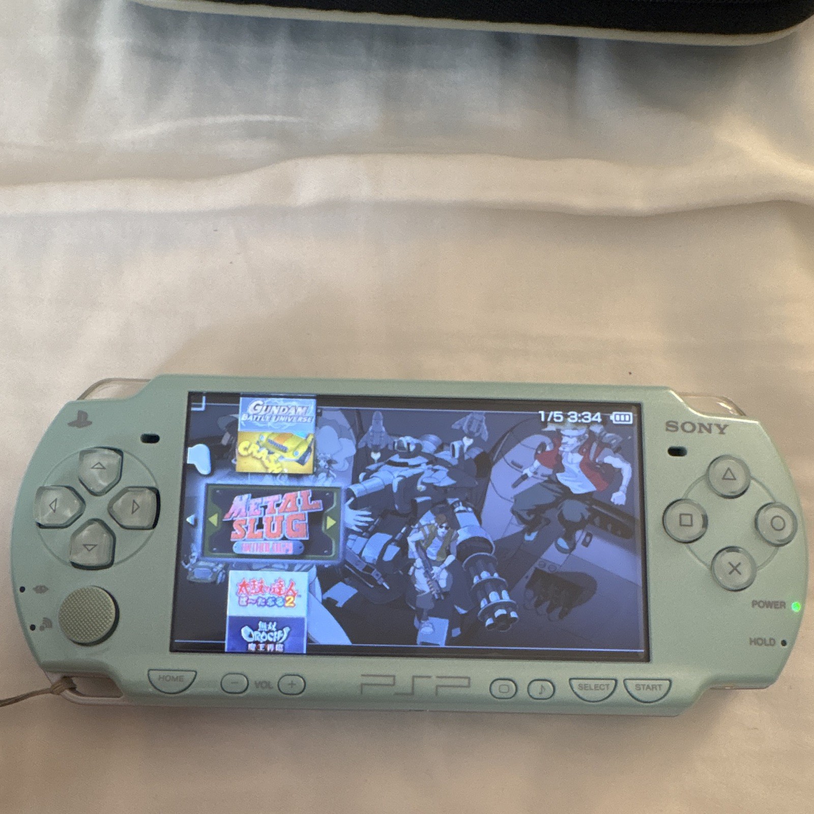 Sony PSP-2000 Felicia Blue Console Japan Tested Working + Case + Shell