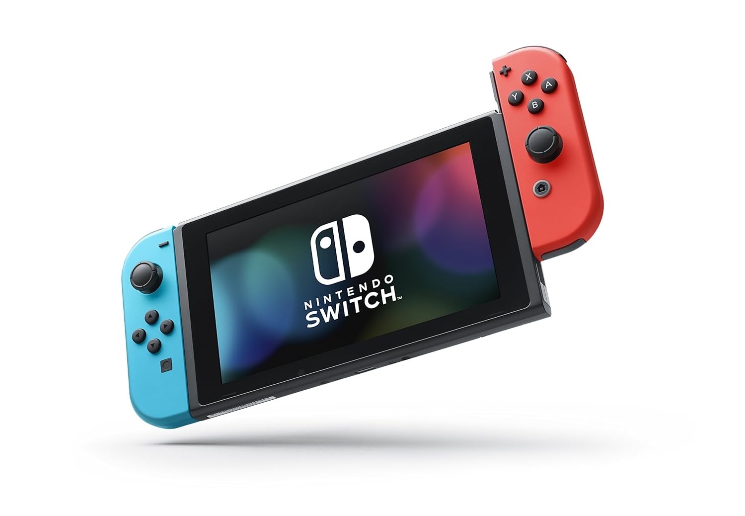 Nintendo Switch with Neon Blue and Neon Red Joy-Con HAC-001