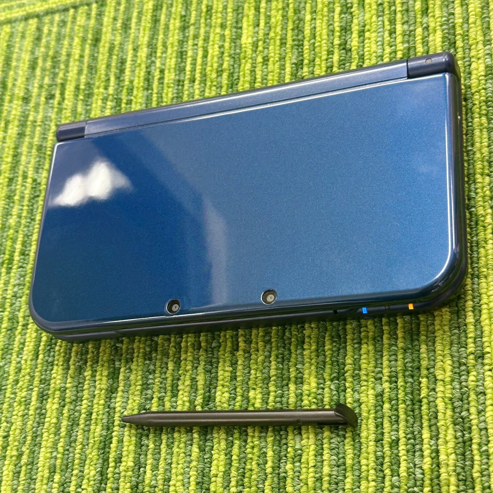 New Nintendo 3DS XL LL Metallic Blue Console Stylus Working Tested Japanese ver