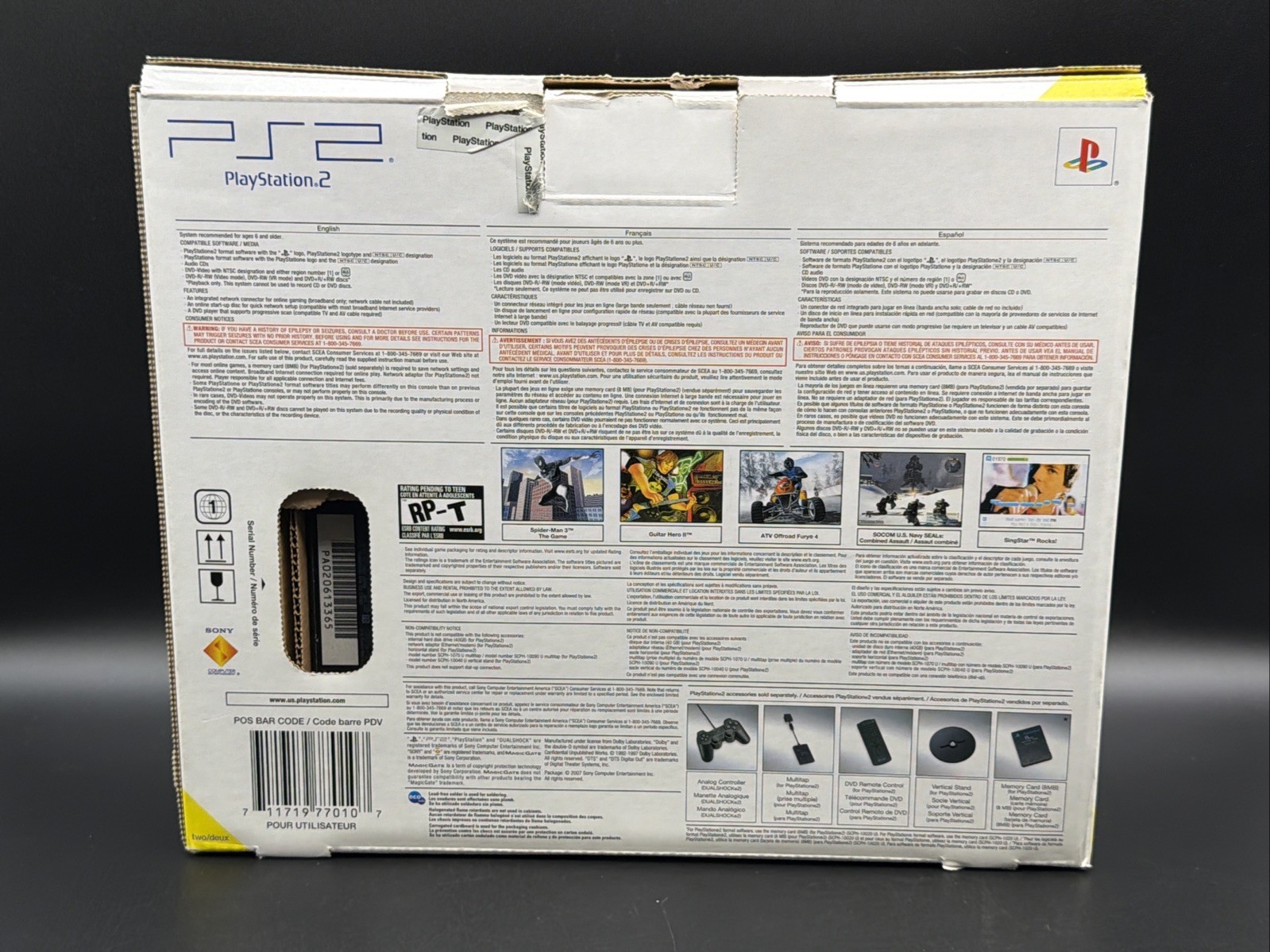 PS2 Slim Console Complete CIB Bundle Tested W/ Games & Memory Card Fast Ship!