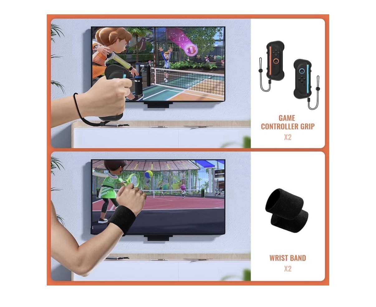 New In Box 12 IN 1 GAME ACCESSORIES BUNDLE FOR NINTENDO SWITCH 2 SPORTS