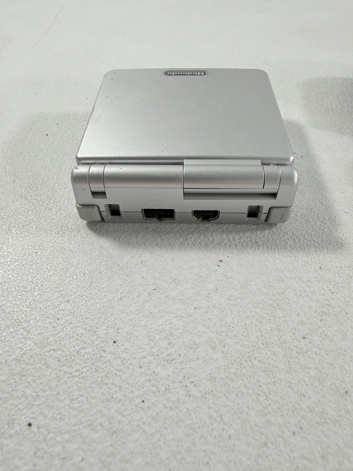 Nintendo Game Boy Advance SP AGS-001 Silver w/ Charger TESTED WORKING