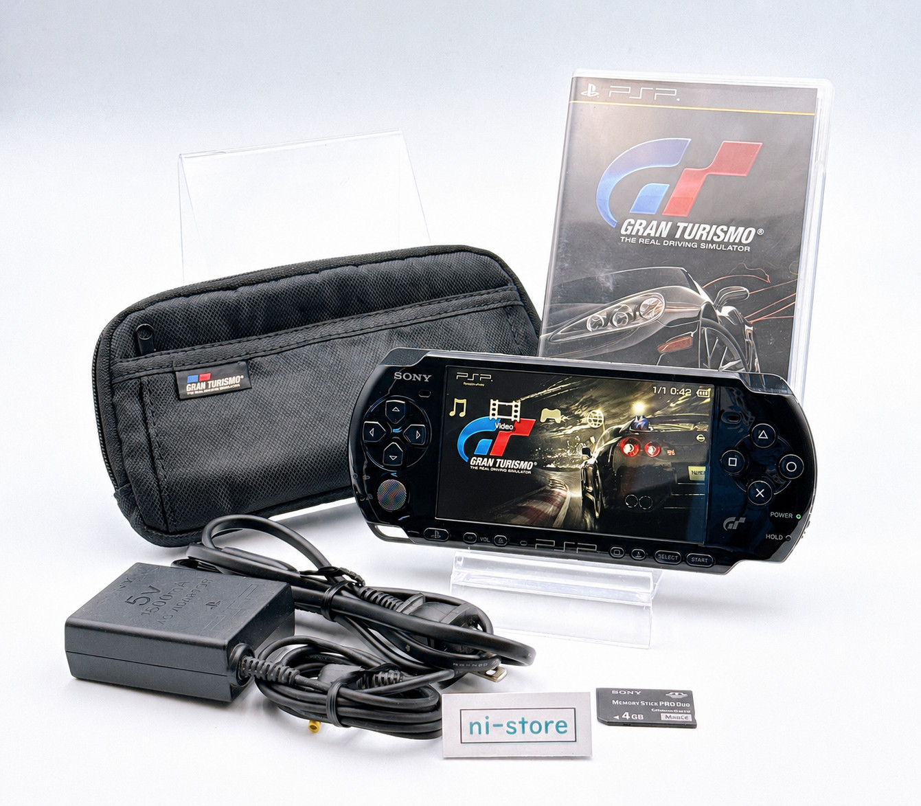 Sony PSP-3000 Console Gran Turismo Limited Region free w/Pouch etc, – Very Good