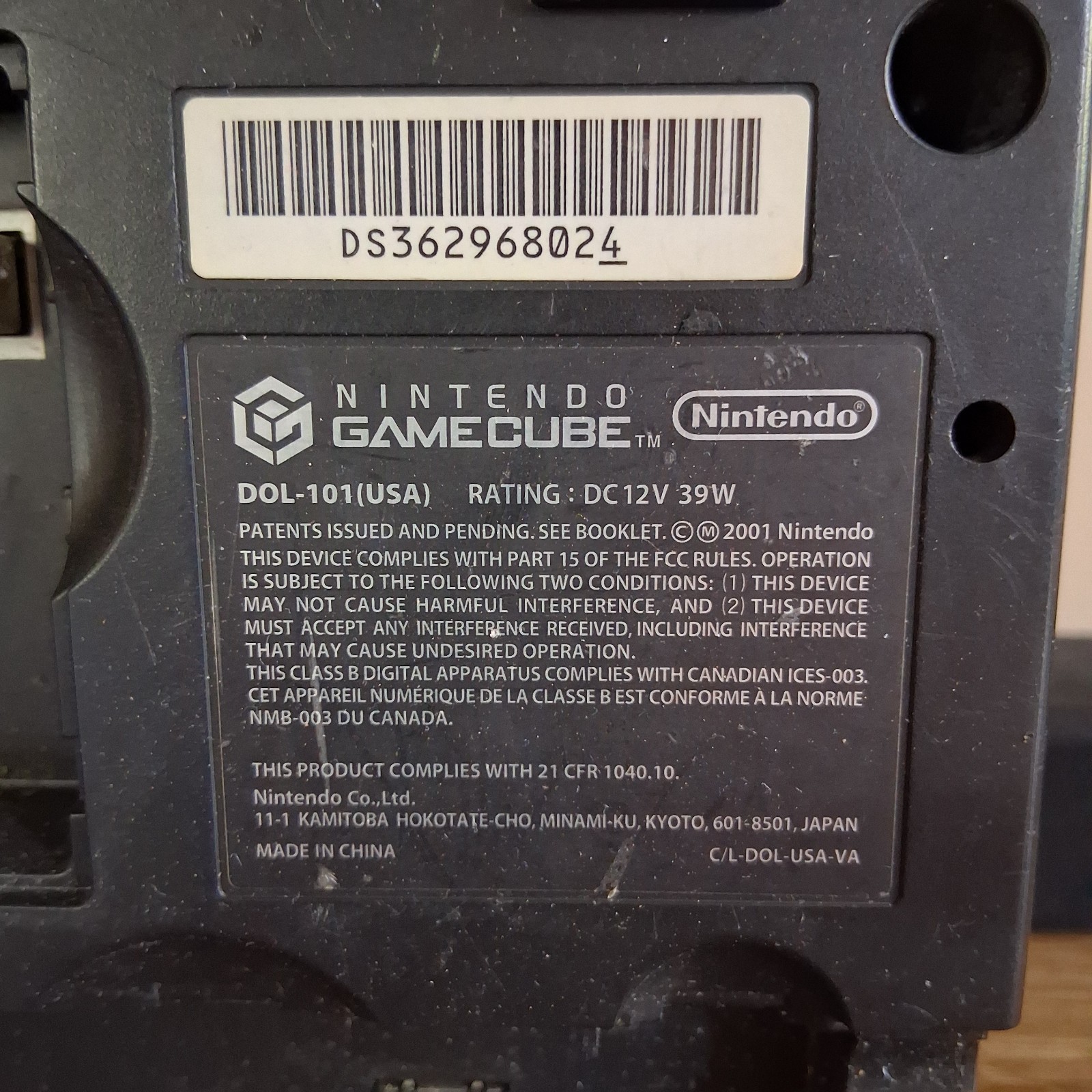 Lot of 2 Broken Nintendo GameCube Consoles DOL-101 Parts Repair Silver/ Black