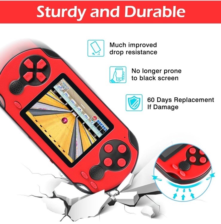 Handheld Game Console for Kids Adults, 3.0» Large Screen Preloaded 230