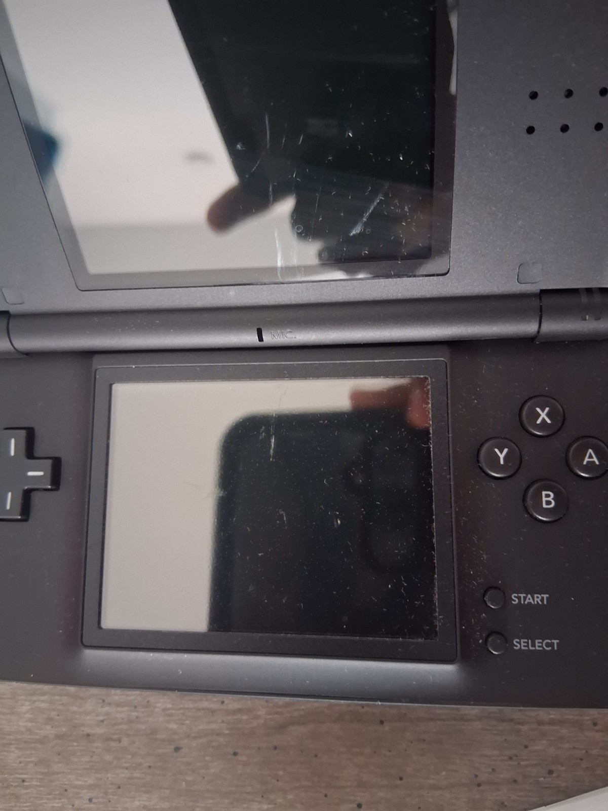 NINTENDO DS LITE SYSTEM COBALT BLUE BLACK CONSOLE ORIGINAL BOX USG-001