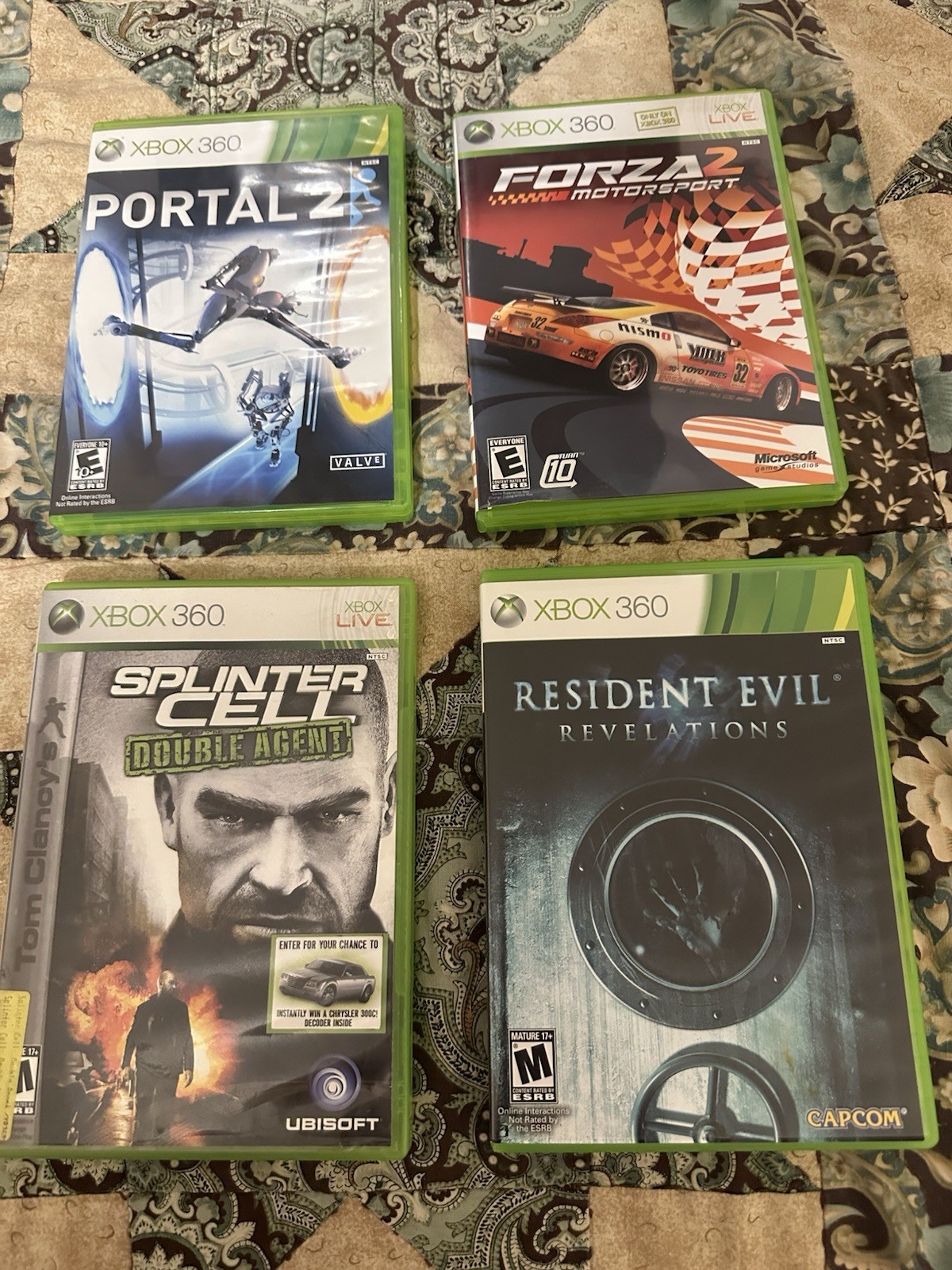 Xbox 360 E Special Edition 500GB Blue Console Near Cib Lot Read Description